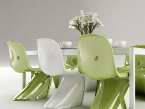 dining table set 47 3D Model