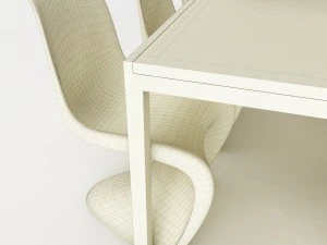 dining table set 47 3D Model