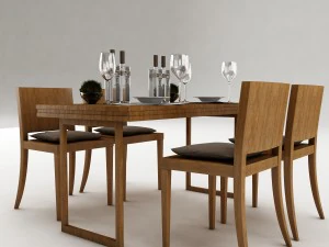 dining table set 49 3D Model
