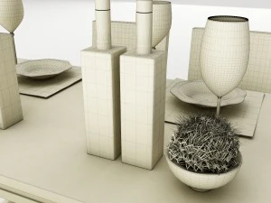 dining table set 49 3D Model