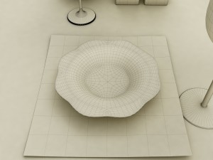 dining table set 49 Modèle 3D