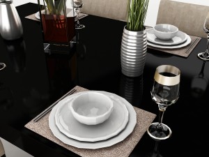 dining table set 50 Modèle 3D