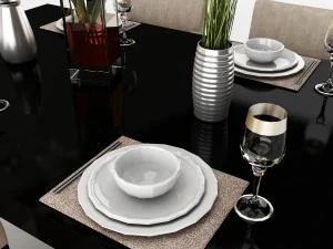 dining table set 50 3D Model