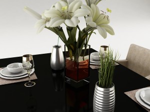 dining table set 50 Modèle 3D