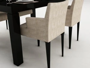 dining table set 50 3D Model