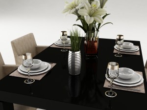 dining table set 50 Modèle 3D