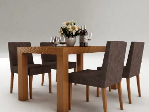 dining table set 52 3D Model