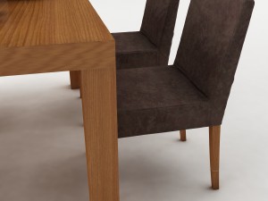 dining table set 52 3Dモデル