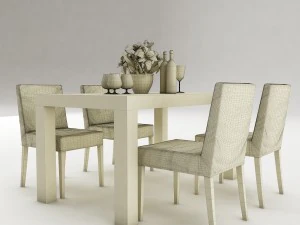 dining table set 52 3D Model