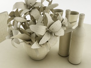 dining table set 52 3Dモデル