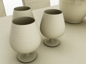 dining table set 52 3Dモデル