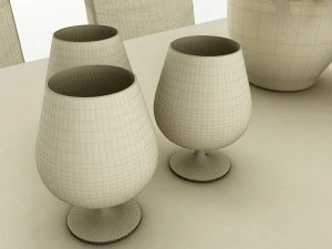 dining table set 52 3D Model