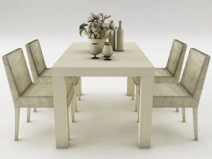 dining table set 52 3D Model