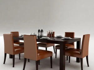 dining table set 53 3D Model