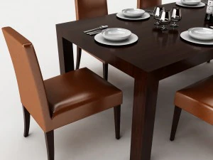 dining table set 53 3D Model