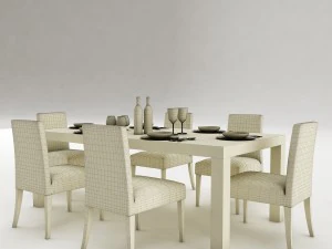 dining table set 53 3D Model