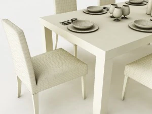 dining table set 53 3D Model