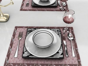 dining table set 54 3D Model