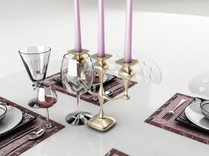 dining table set 54 3D Model