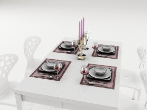 dining table set 54 3D Model