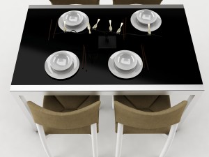dining table set 55 Modelo 3D