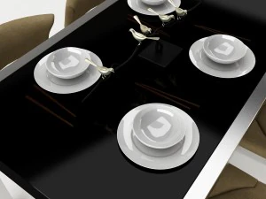 dining table set 55 3D Model
