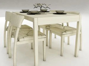 dining table set 55 3D Model