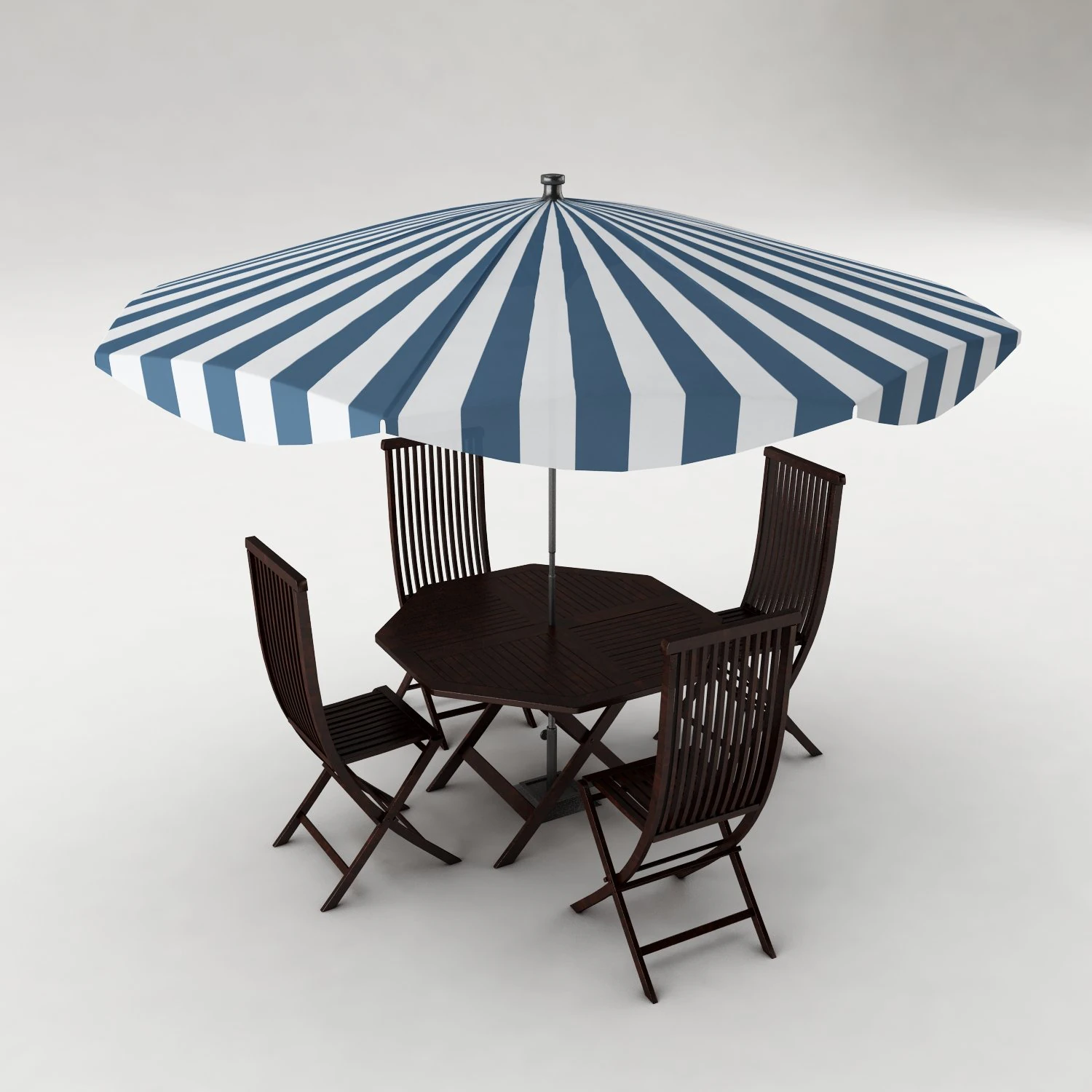 dining table set 57 3D Model .c4d .max .obj .3ds .fbx .stl .blend 