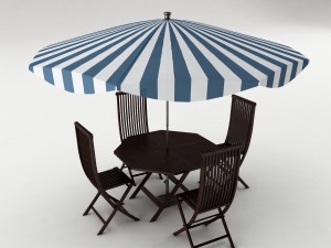 dining table set 57 3D Model