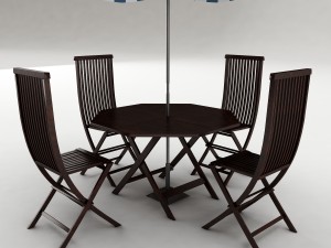 dining table set 57 3D Model