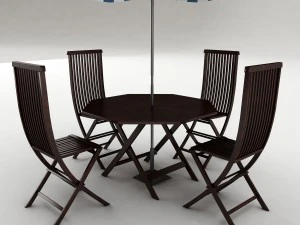 dining table set 57 3D Model