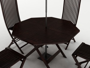 dining table set 57 3D Model