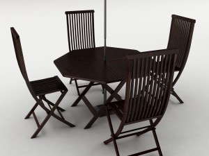 dining table set 57 3D Model