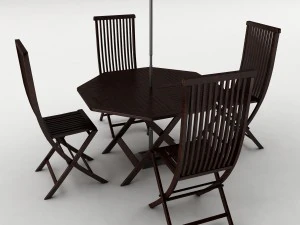 dining table set 57 3D Model