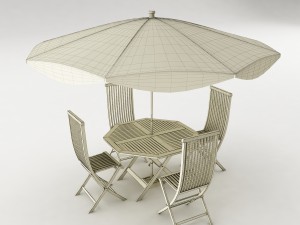 dining table set 57 3D Model
