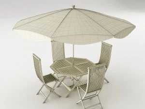 dining table set 57 3D Model