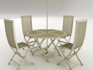 dining table set 57 3D Model