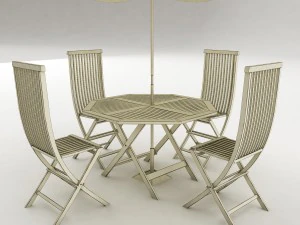 dining table set 57 3D Model