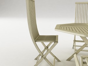 dining table set 57 3D Model