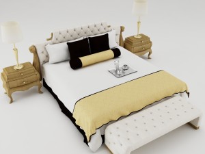 badroom set 002 3D Model