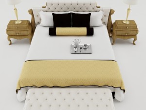 badroom set 002 3D 모델
