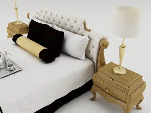 badroom set 002 3D Model