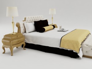badroom set 002 3D 모델