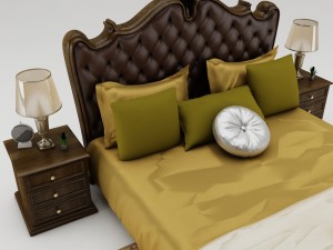 bedroom set 003 Modello 3D