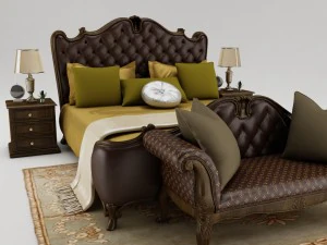bedroom set 003 3D Model