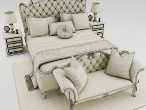 bedroom set 003 Modello 3D