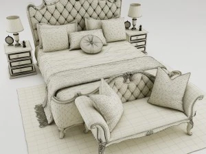 bedroom set 003 3D Model