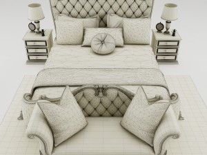 bedroom set 003 Modello 3D