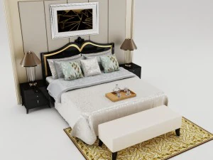 gruppo camera da letto 004 Modello 3D