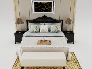 bedroom set 004 3D मॉडल